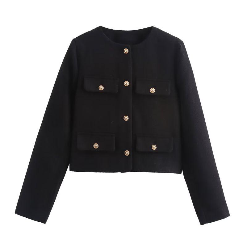 ZA Fall and Winter New Women's Wear ZR Fashion Style Fashion Flip Cover Short Suit Outwear 3046278 800