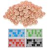 1 Set of Bingo Game Chess Bingo Number Cards and Number Chess Pieces Game Props