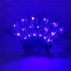 LED Light Up Rose Lace Florals Hand Fan Luminous Costumes for Wedding