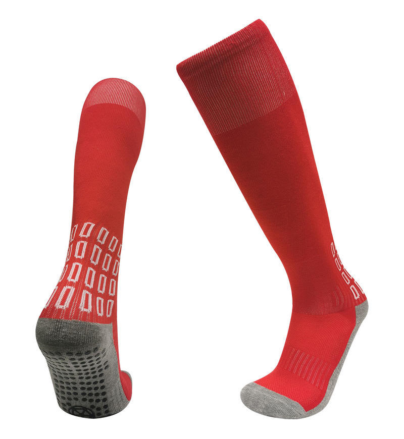 Long Tube Gray Bottom Round Dispensing Non-Slip Towel Bottom Football Socks Elite Socks Youth Running Sports Socks one size fits all for kids красный