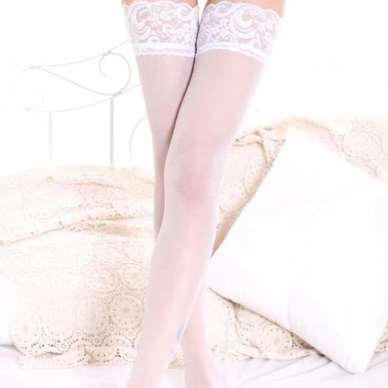 Stockings Sexy Lace for Women Summer Stockings JK Girl Socks Tight Breathable Stockings Fashion Versatile Style Black White Red