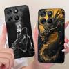 For Motorola Moto G17 Cool Dragon Tiger Pattern Phone Case For Motorola MotoG17 G17 Power XT2623 Black Silicone Soft Bumpers