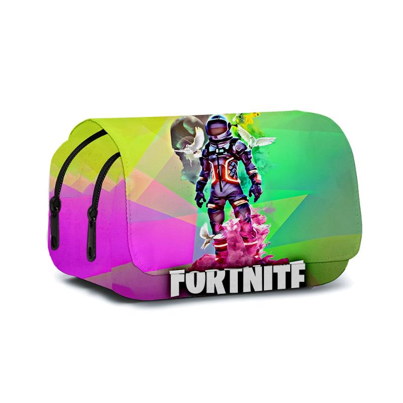 Astuccio Doppio per Matite Periferica Attività Fortnite Astuccio per Matite Anime Materiale Scolastico Primaria e Secondaria Cancelleria Studente Bo