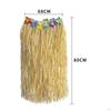 -Rock, Grass Skirt, Women's Bast Rock with Flowers, Skirts for Carnival, Costume Parties