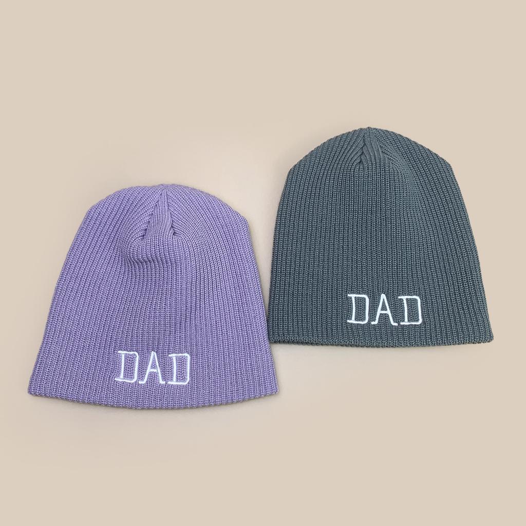 Autumn and Winter Design Simple Parents Letter Embroidery Knitted Hat Men and Women Warm Personality Cold Hat Pullover Hat
