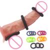 3pcs Silicone Cock Ring Penis Bondage Chastity Cage Ball Stretcher Sex Toys for Men Penis Ring Delay Ejaculation Sex Shop
