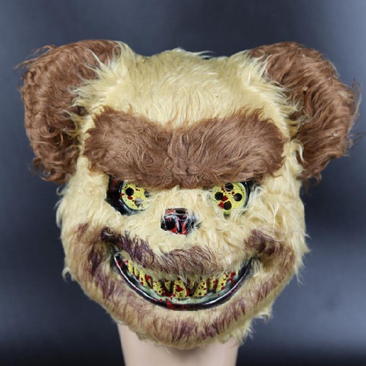 Adults Unisex Horror Halloween Cute Bear Wolf Panda for Cat Bloody Plush for Hea