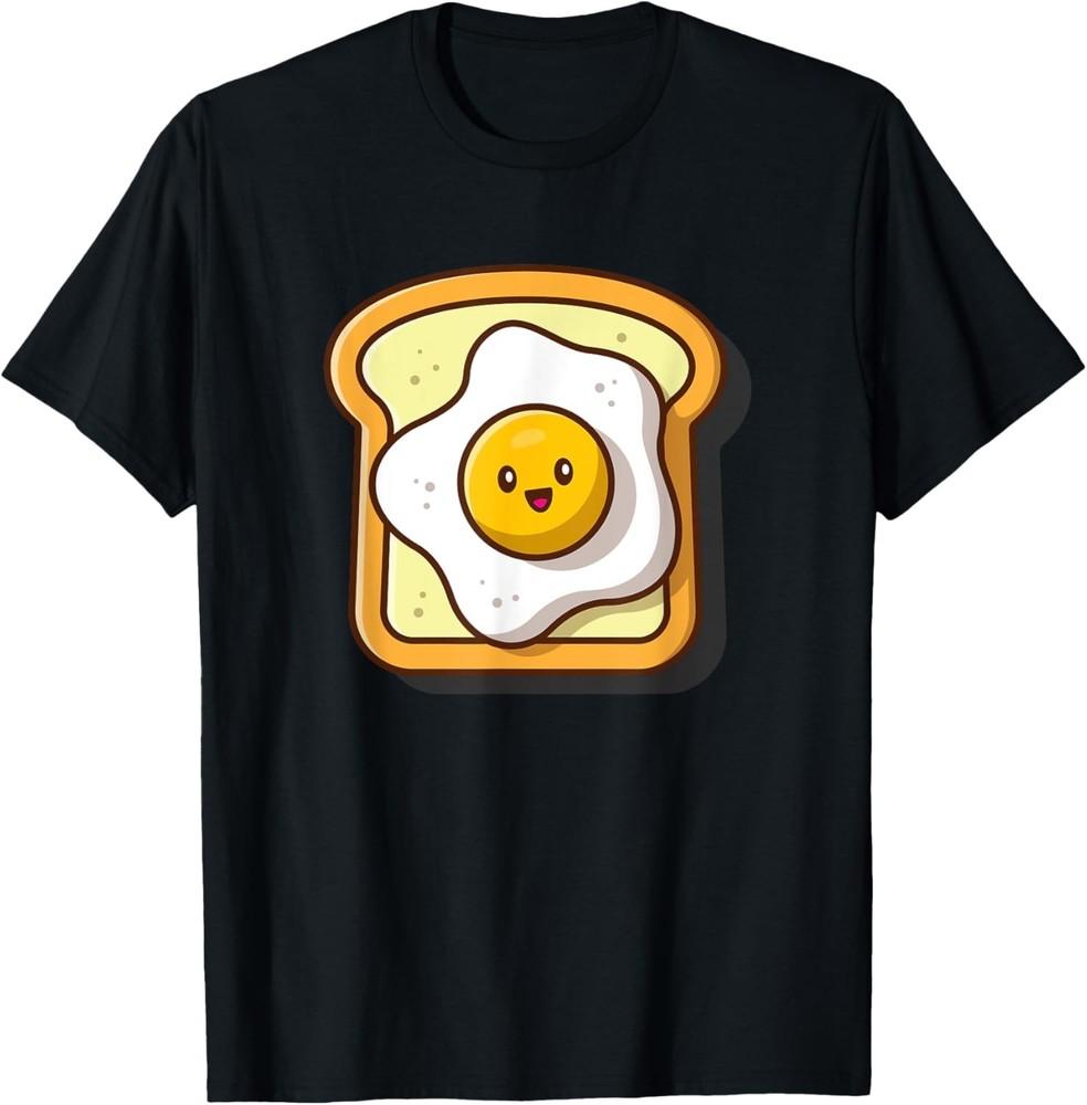 

Cute Eggs Toast Kawaii Breakfast Foodie Gift Unisex T-Shirt XL