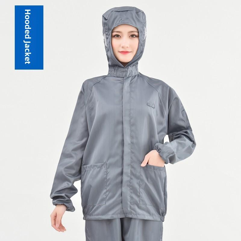 

Dust-Free Overall Coat with Hood for Men And Women Workwear Static Dissipation Blue ey Farming Full Body Clean Suit Xxxxxl