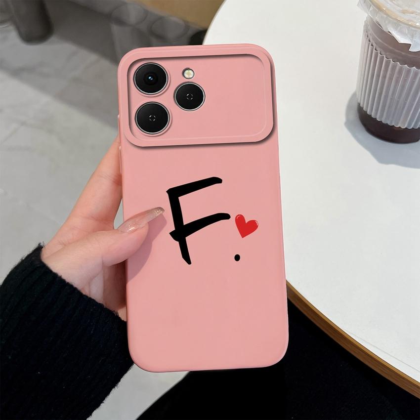 Phone Cases For Tecno Spark 40 Pro Plus 40C Pova 4 5 6 7 Neo Creative Letters Shockproof Silicone Soft Covers Camera Protection Shell For Tecno Casing