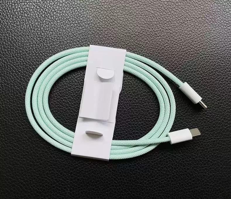 Braided Macaron 20W Fast Charging Cable for iPhone 15/14