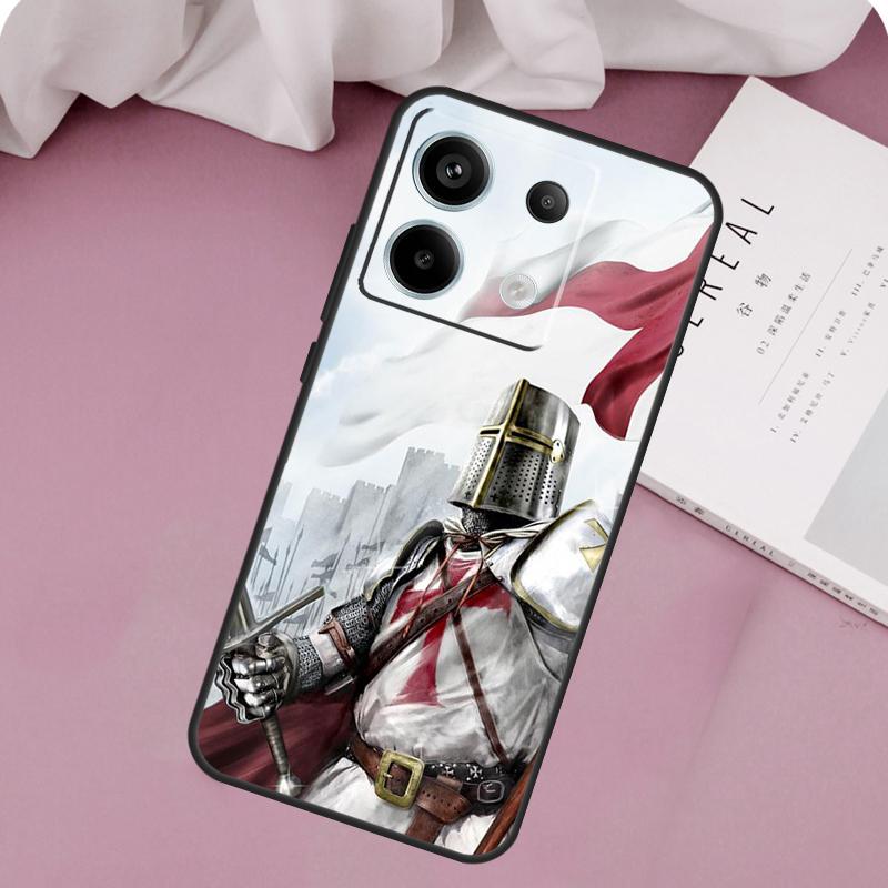 Knights Templar Case For Xiaomi Redmi Note 13 14 12 11 10 9 15 Pro Plus Redmi 15 14C 10C 12C 13C 15C Cover