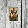Vintage Metal Rooster Tin Sign Farmhouse Kitchen Wall Decor 3D Hanging Art