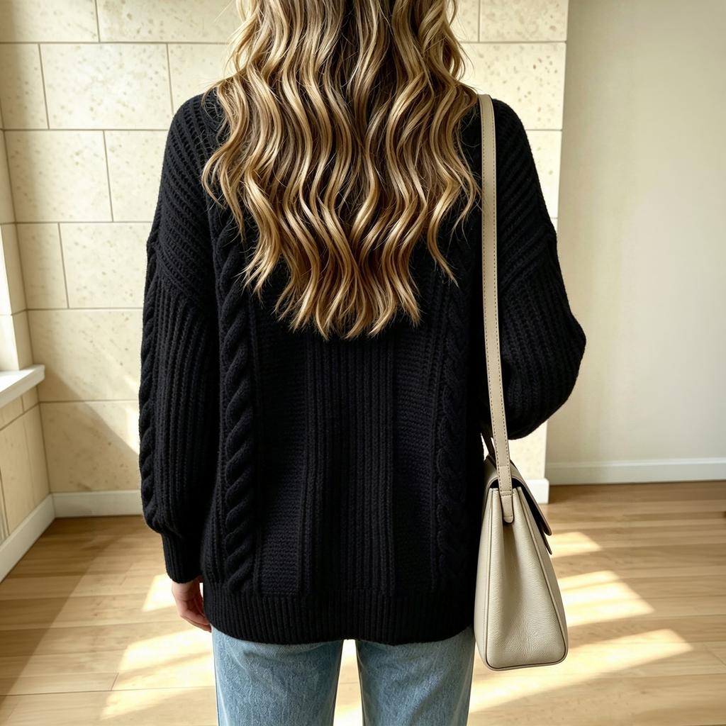 Women's Fashion Button Knit Cardigan Sweater