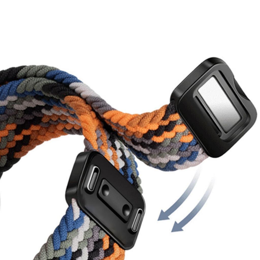 Watch Strap For Xiaomi Smart Band 9 Pro/Band 8 Pro/Redmi Watch 5/Watch 4 Magnetic Stretchy Nylon Woven Band
