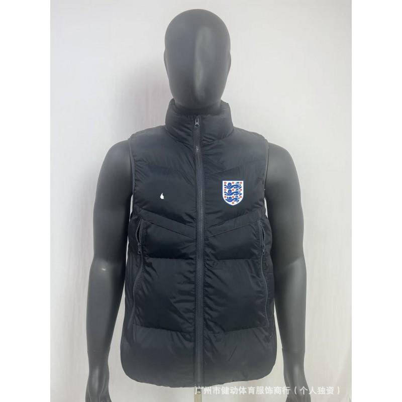 Waterproof Down Vest Men Women Outdoor Sports Warm-Up Training Jacket Football Team Fan Apparel