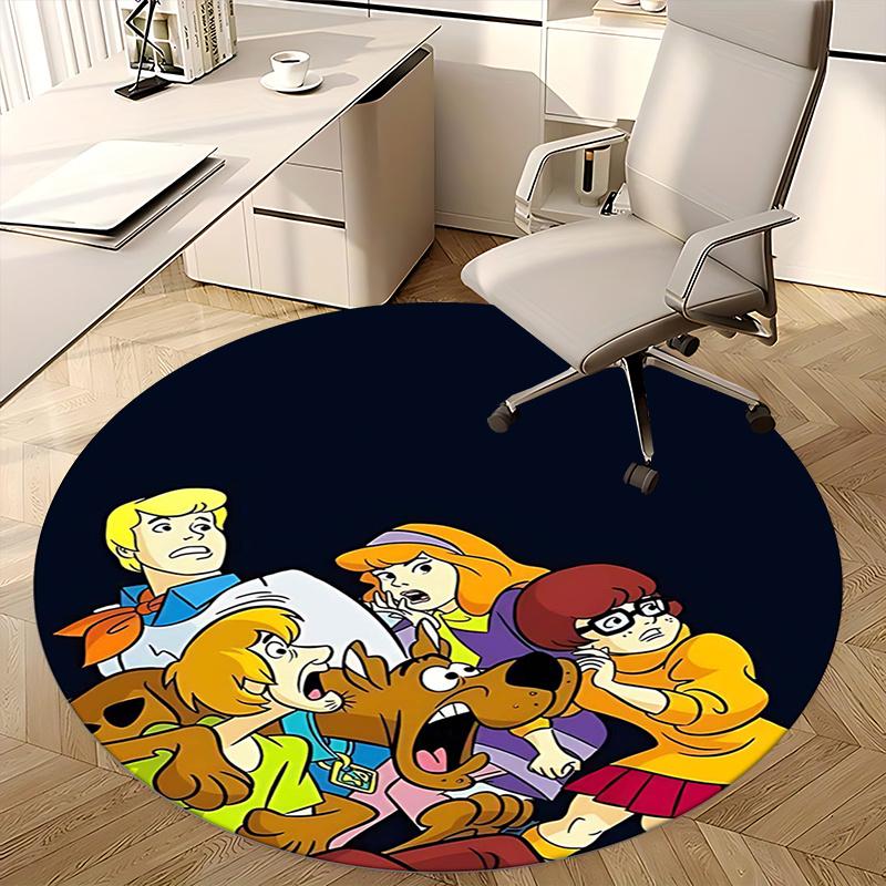 Scooby Doo,Mystery Solvers Chair mat Round Rug Office carpet, Non slip, Suitable for Living Rooms, Bedrooms,Decor1205722a