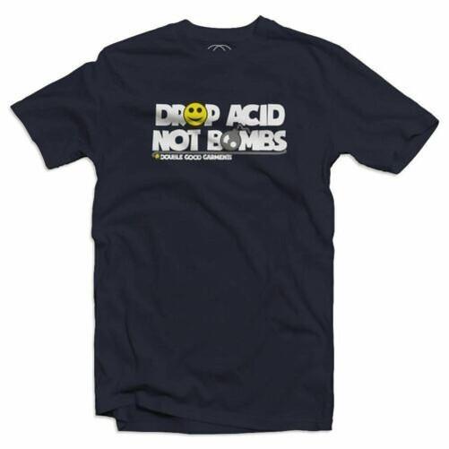 

Drop Acid Not Bombs House Dance Music Rave DJ Mens DJ T-Shirt 2XL