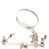 Adjustable Helping Hand Magnifier Magnifying Glass Jewelry Clamp Holder Stand 360 Degree Rotatable Lens with 2 Alligator