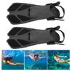 2pcs Adjustable Snorkeling Fins Soft TPR Open Heel Long Diving Flippers for SwimmingMD