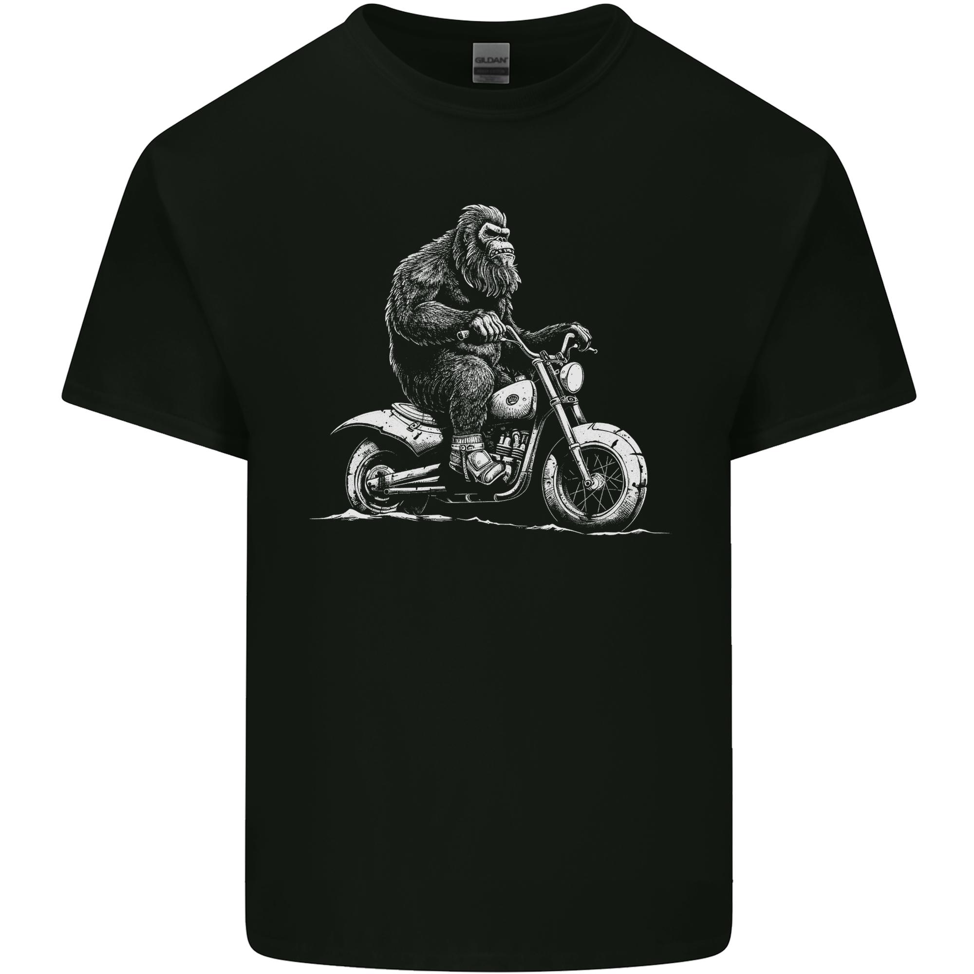Yeti Biker Motorbike Motorcycle Bigfoot Unisexs Light Cotton TShirt S