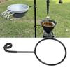 Portable Pole Mounted Storage Holder Black Pole Mounted Storage Rack  Outdoor Activities Camping