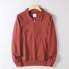 Export Surplus Autumn/Winter Half-Zip Fashion Turn-Down Collar Sweatshirt for Men, Versatile Trendy Sports Casual Jacket