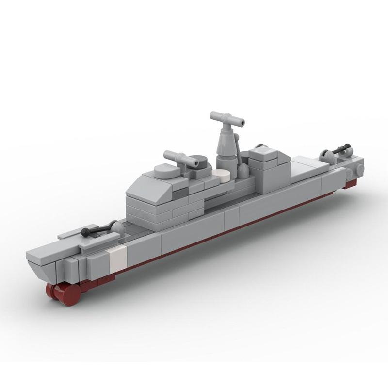 Military Series Sea Destroyer Building Block Warship Battleship Assembly Toy Compatible Set