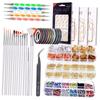 Nail Art Kit Professional Brush Decoration Thread Stamping Sticker Nail Design Tool Kit for Salon