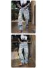 Men's 2025 American High Street Retro Distressed Graffiti Wide-Leg Jeans
