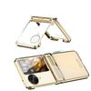 OPPO Find N3 Flip Phone Case Full Cover Transparent Electroplated Hinge Shockproof PC Shell With Magnetic Adsorption