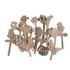 20pcs Wood Shapes Slices for DIY Wedding Birthday Party Favors Centerpieces Wooden Flowers for Crafts Unfinished Wood Cutouts