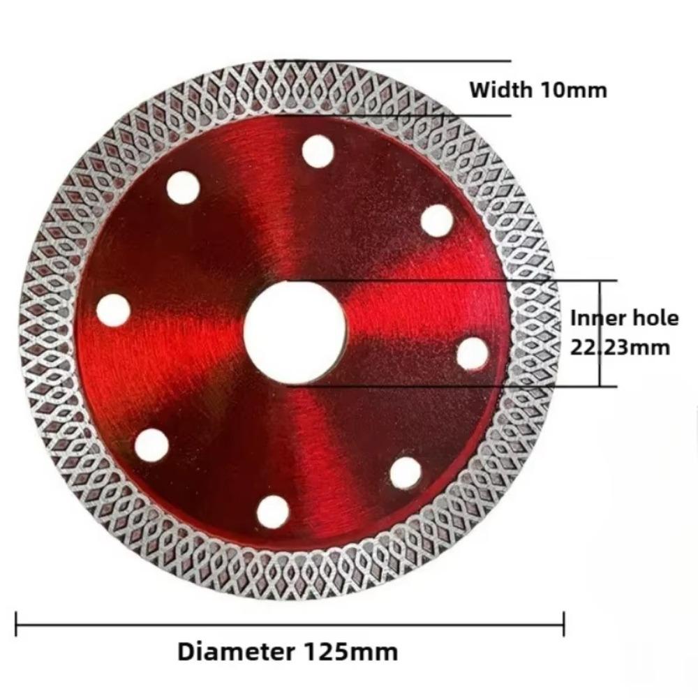 New 105/115/125MM Diamond Saw Red High Hardness Granite Marble Cutting Cutting Disc Marble