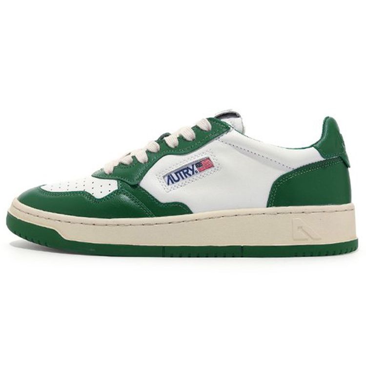 Autry Fashion Casual Leather Lace-Up Sneakers