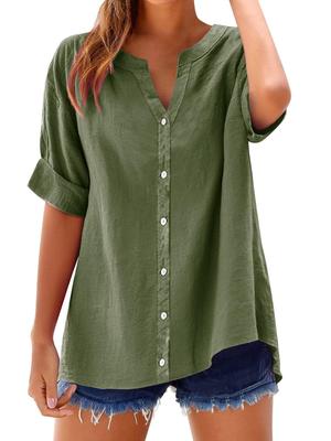 2025 European-American Women's Casual Summer Loose Top - Fashionable and Versatile