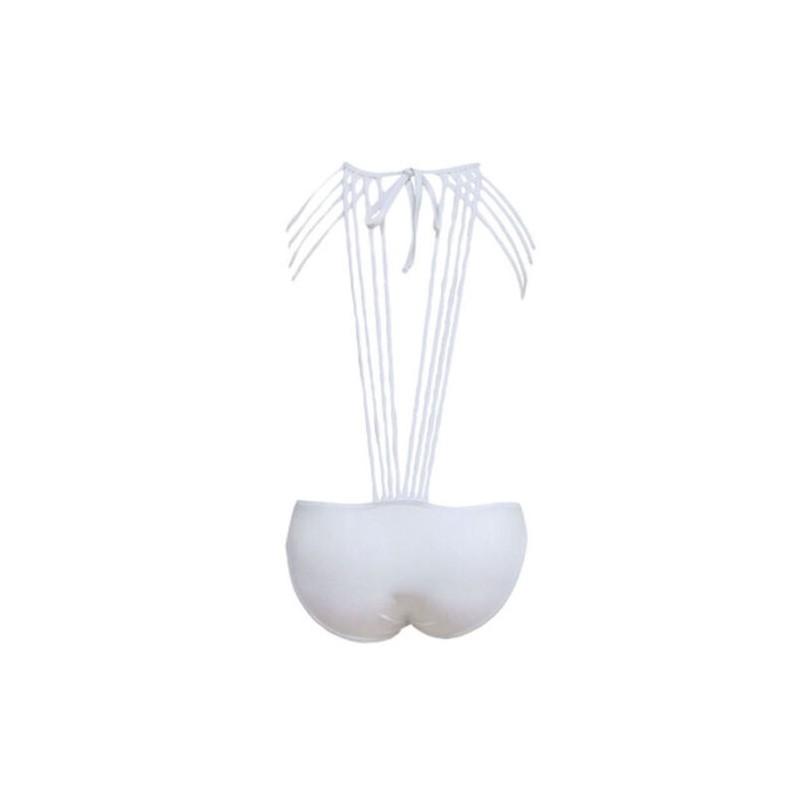 Stilvoller Einteiler Bandage Bikini Mit Push-up Polsterung Für Eine Schmeichelhafte Passform