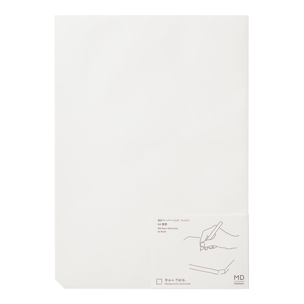 Midori MD Paper Pad Cotton A4 Unlined 15238006