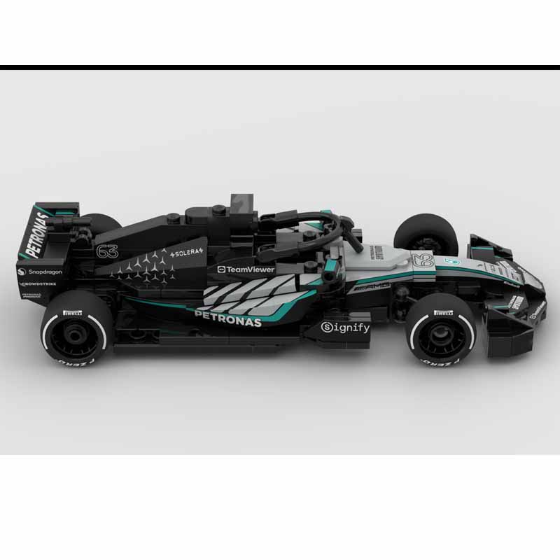 MOC-252246 New Classic W17 Sports Racing Car Building Block Model 250 Parts Boys Children's Birthday Christmas Toy Gift