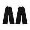Black Overalls Women Summer Ladies Pants Pockets Elastic Casual Pants Women's Pants  Waist Street Loose Straight Casual Wide Leg Long Pants