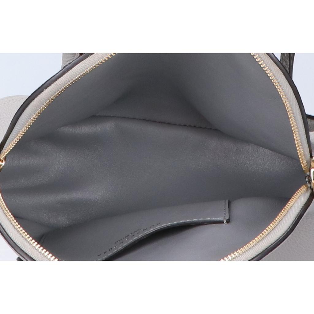 BONAVENTURA Mini Emma Bag 22 Shrink Leather 2-Way Shoulder Handbag grayUsed