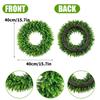 Simulation Of Frost Grass Vine Circle Bottom With Green Plants, Water Grass Vine Circle Flower Wreath