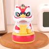 Solar Powered Dancing Nodding Figurine Multifunctional Cute Car Dashboard Ornaments For Home Red
