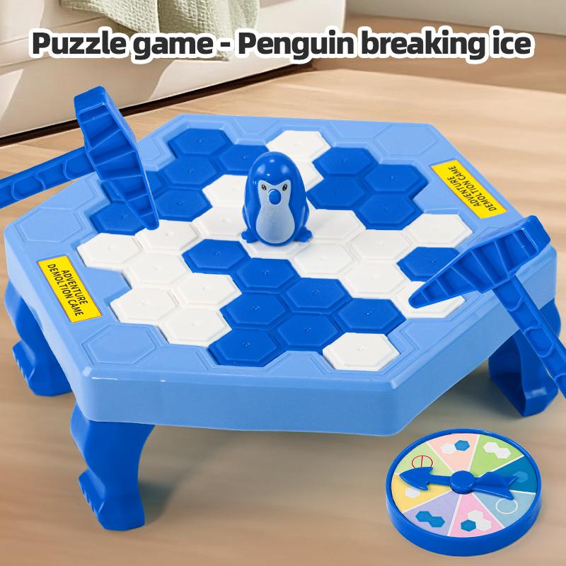 Save Penguin Ice Breaker Knocking Game - Interactive Wall Board Game With Disassembling Fun For Kids And Adults