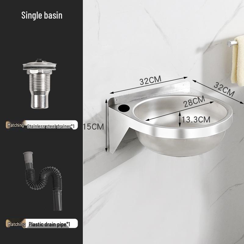 

Настенная раковина для мытья рук из нержавеющей стали 304 для маленьких квартир