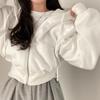 Women Hoodies Jacket Autumn Vintage Solid Color Zip Up Oversized Sweatshirts Harajuku Korean Version Long Sleeve Hooded Jackets Coat