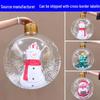 Thickened Transparent PVC Inflatable Christmas Yard Cartoon Decoration Ball, Medium Size