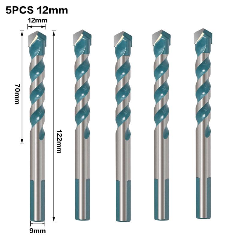 Overlord Drill Glass Tile Punch Hole Opener Concrete Cement Triangle Bit Tungsten Steel Bit 6mm 8mm 10mm 12mm