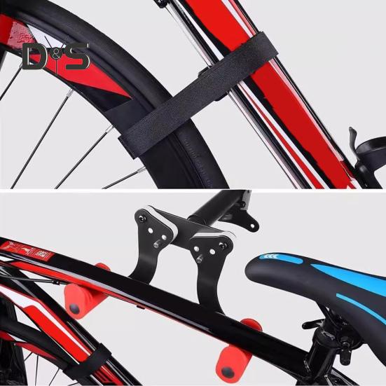 Fahrrad-Wandhalterung, robuster horizontaler Fahrrad-Wandhalter aus Metall, platzsparend, für Zuhause, Garage, Wohnung, Mountain Road-Fahrrad, Fahrrad-Wandaufbewahrungsregal