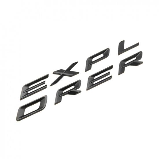 Front Upper Hood Letter Emblem For Explorer Replacement Raised Sport Matte Black