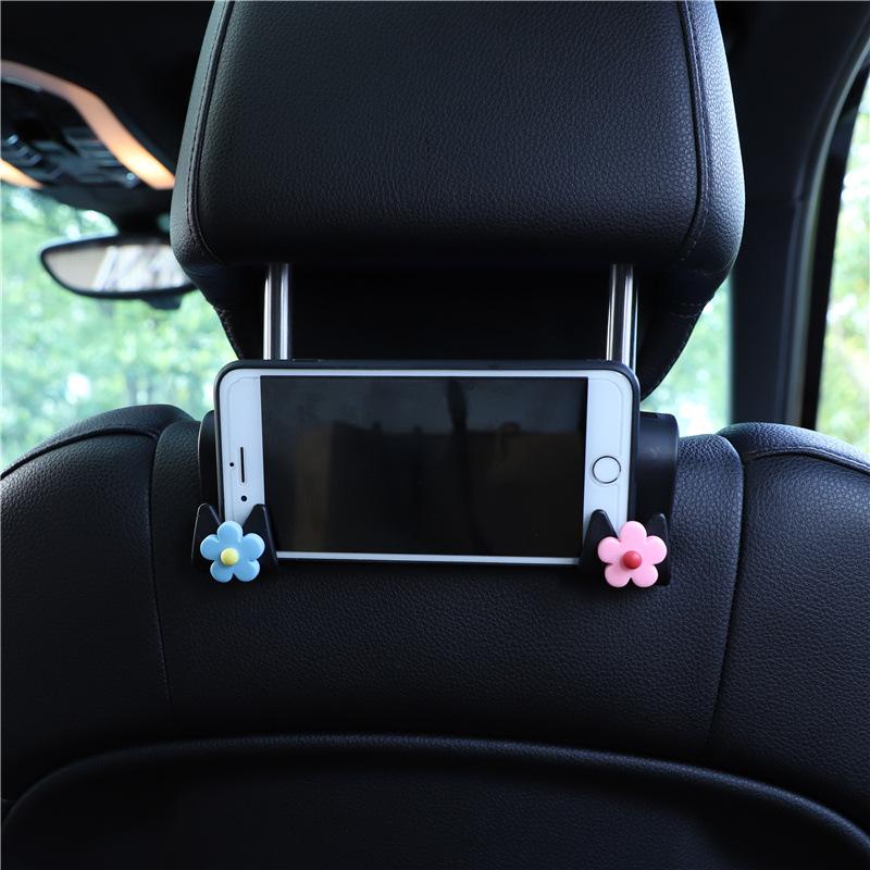 Multifunctional Flower Shape Car Hook Cute Car Seat Back Creative  Storage Hook Car Decoration